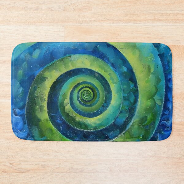 Item preview, Infinity spiral in blue and green designed and sold by dcrc.