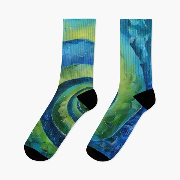 Item preview, Infinity spiral in blue and green designed and sold by dcrc.