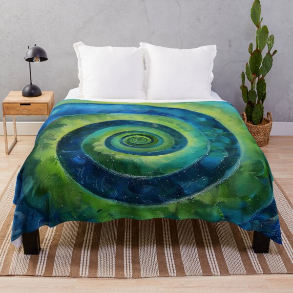 Item preview, Infinity spiral in blue and green designed and sold by dcrc.