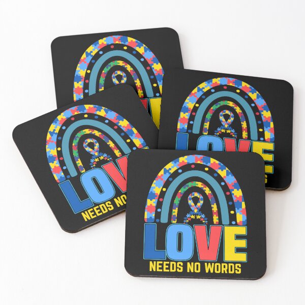 Item preview, Love Needs No Words - Autistic Gril Boy autism Awareness  designed and sold by Smix Pixels.