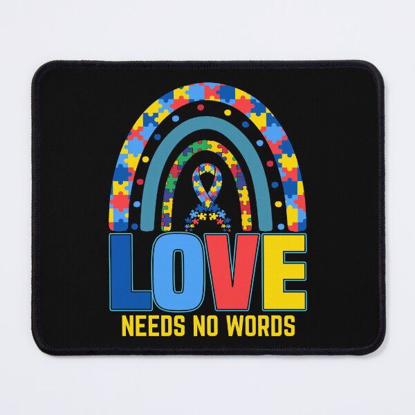 Item preview, Love Needs No Words - Autistic Gril Boy autism Awareness designed and sold by Smix Pixels.