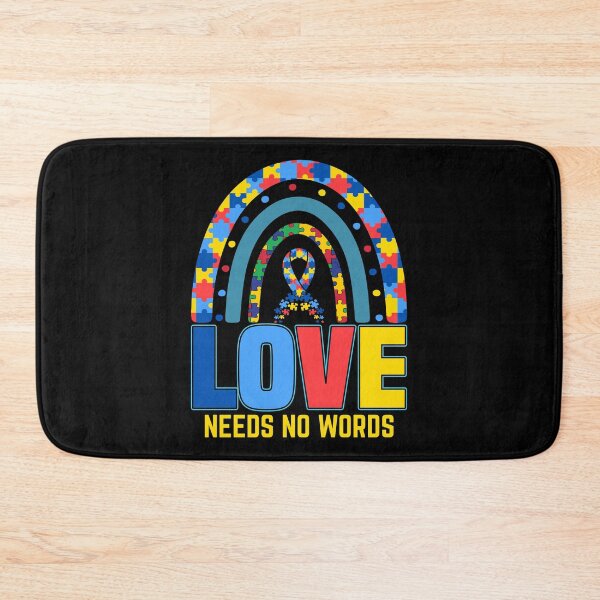 Item preview, Love Needs No Words - Autistic Gril Boy autism Awareness  designed and sold by Smix Pixels.