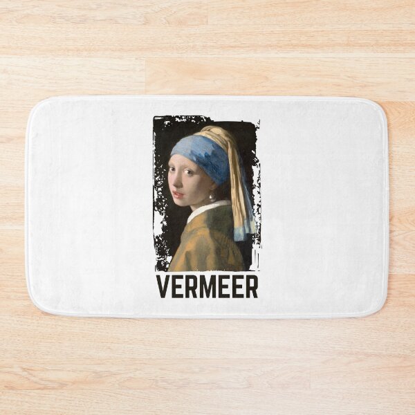 Item preview, Girl with a Pearl Earring grunge Vermeer text designed and sold by EmeraldeaArt.