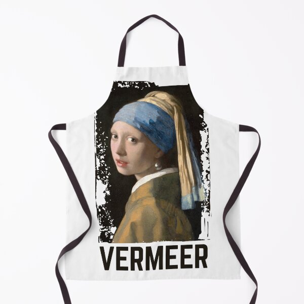 Item preview, Girl with a Pearl Earring grunge Vermeer text designed and sold by EmeraldeaArt.