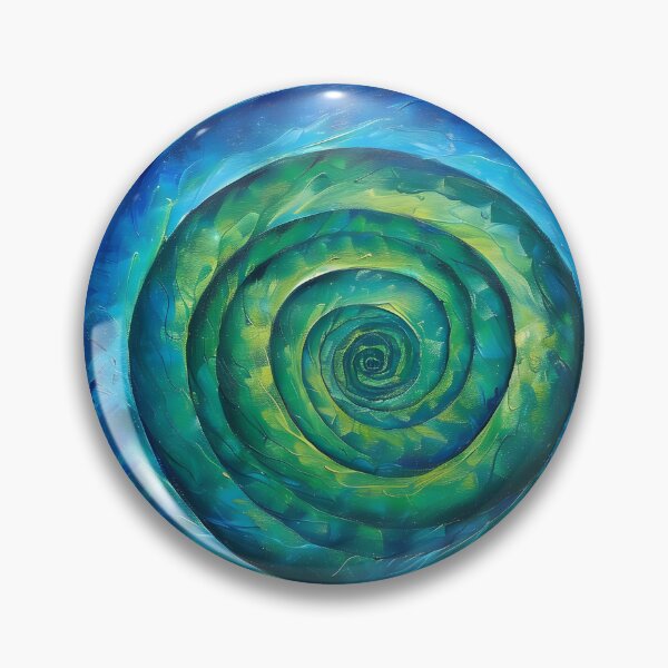 Item preview, infinity spiral in blue and green designed and sold by dcrc.