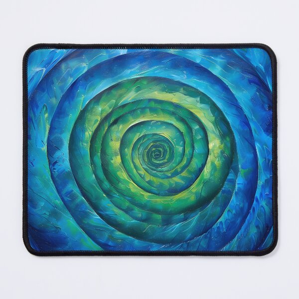 Item preview, infinity spiral in blue and green designed and sold by dcrc.
