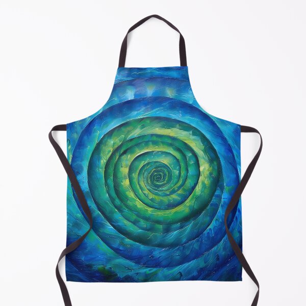Item preview, infinity spiral in blue and green designed and sold by dcrc.