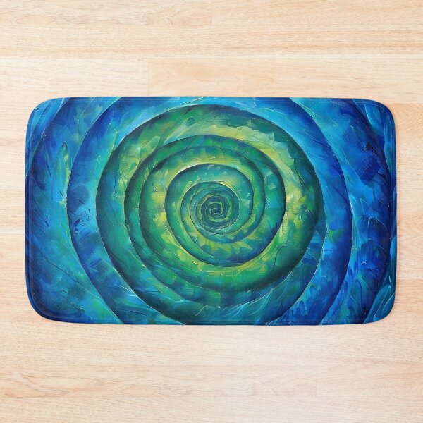 Item preview, infinity spiral in blue and green designed and sold by dcrc.