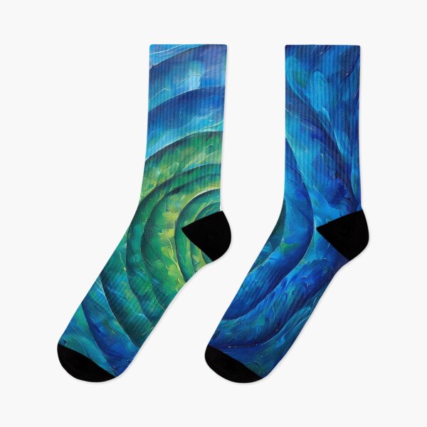 Item preview, infinity spiral in blue and green designed and sold by dcrc.