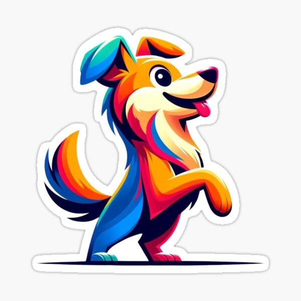 Item preview, Vibrant Canine Jubilance designed and sold by Pattrenonly.