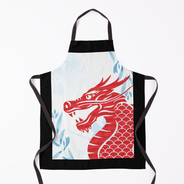 Item preview, Red Dragon with Blue Leaves Design designed and sold by CarefulCreation.