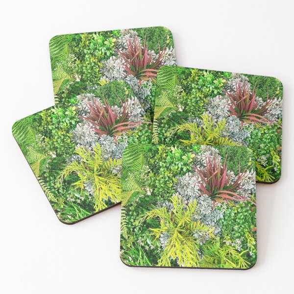 Item preview, Beautiful Green Plants Garden Wall with stunning Ferns designed and sold by greenflashwear.