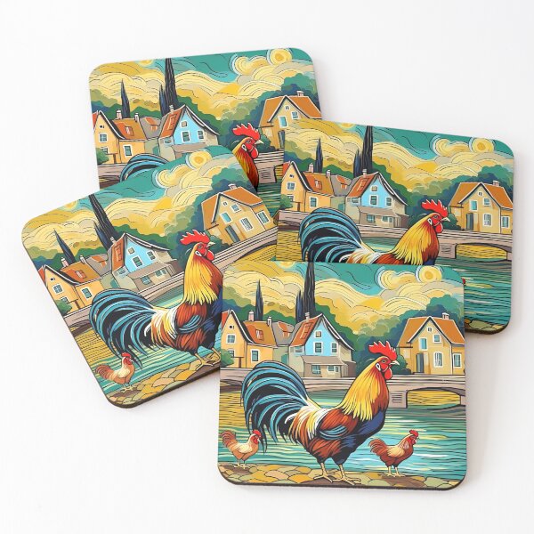 Item preview, Cute Rooster Family on River Bend Zoo Pals designed and sold by sportsimpact.