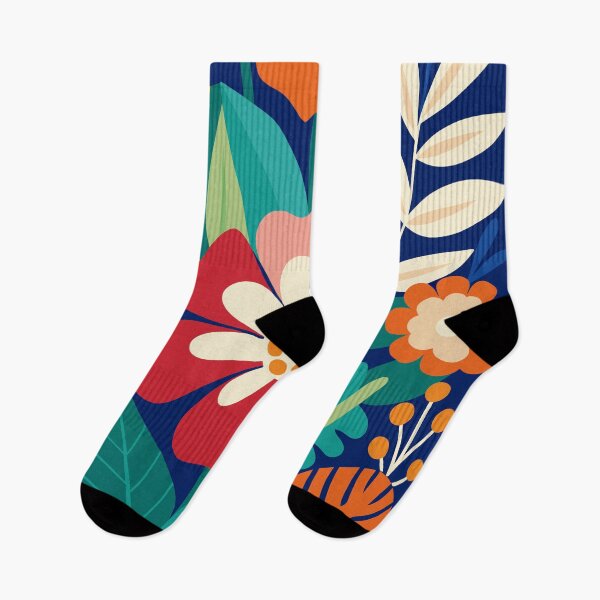 Artikelvorschau, Bunte florale Matisse-Ausschnitte im Retro-Blumendesign entworfen und verkauft von patterncrow.