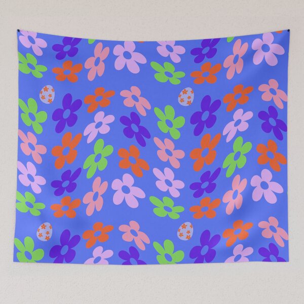 Item preview, Easter: Pastel Spring Time Flowers and Easter Egg Pattern designed and sold by TaraTs.
