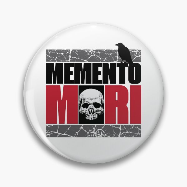 Item preview, Memento Mori VI - Skull And Crow - Latin Quote - Stoic Stoicism Philosophy designed and sold by WIZECROW.