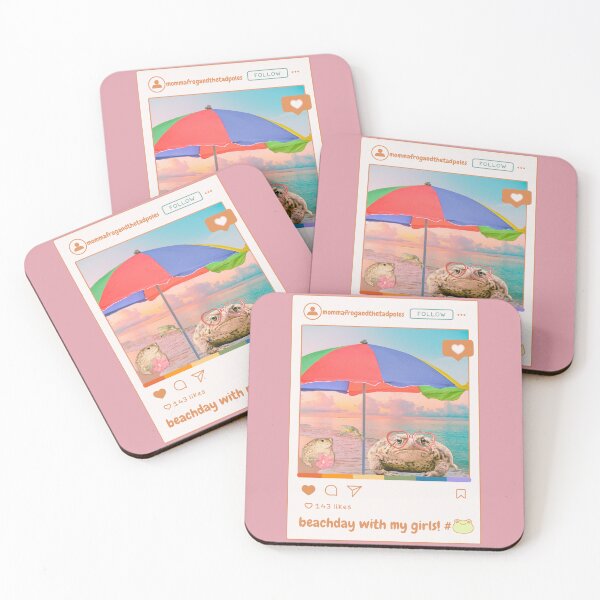 Item preview, Beachday With My Girls Frog Social Media Post designed and sold by SpiralBalloon.