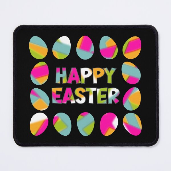 Item preview, Happy Easter cute greetings and colored eggs designed and sold by mariya-ivanova.