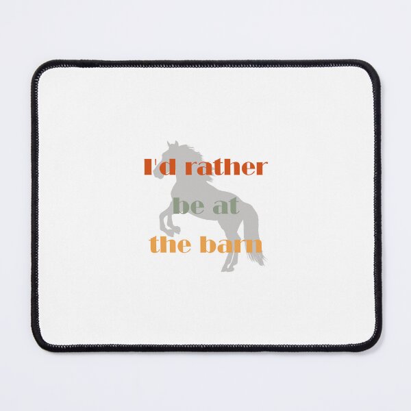 Item preview, I'd rather be at the barn Horse silhouette  designed and sold by HappyNoireArt.