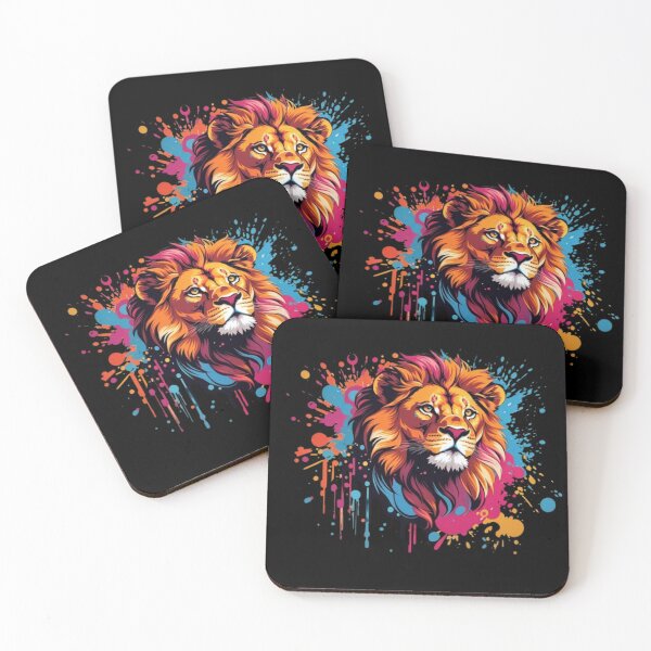 Item preview, Strong colorful lion king  designed and sold by Crazy designer ⭐⭐⭐⭐⭐.