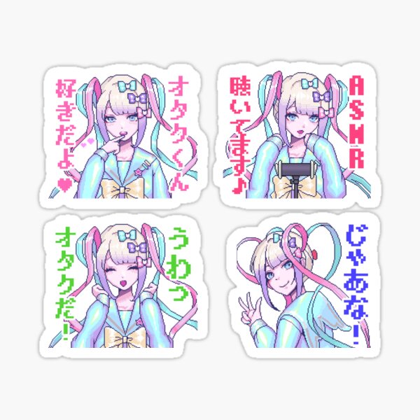Item preview,  OMGkawaiiAngel-chan / KAngel - OMGkawaiiAngel-chan or KAngel stickers designed and sold by FrieraArtStudio.