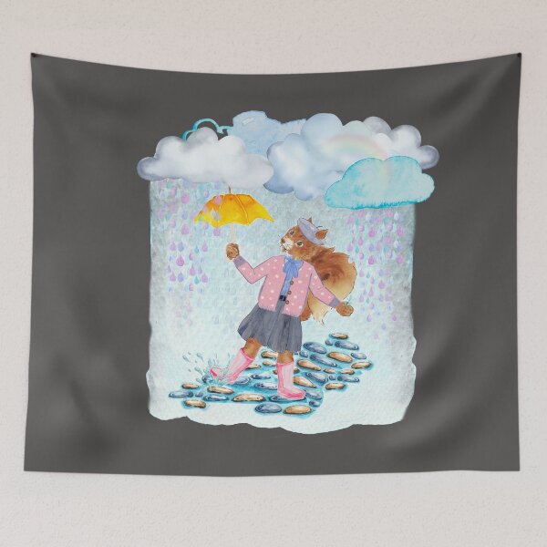 Item preview, Rainy Day Squirrel designed and sold by SparklefilthStudios.