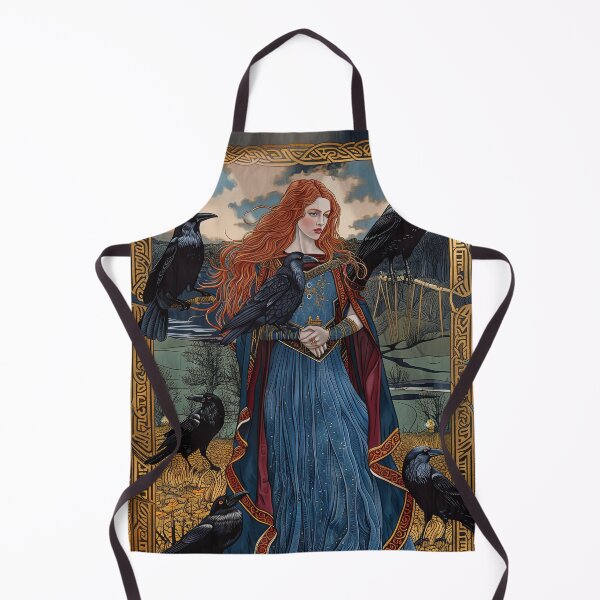 Item preview, Celtic Goddess Anand with Ravens (Variation 2) designed and sold by OccultDreams.