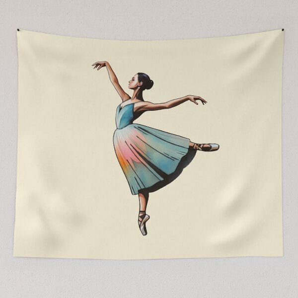 Item preview, Ballet dreams: prima ballerina in pose designed and sold by MoxisWatercolor.