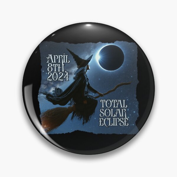 Item preview, Witch - Total Solar Eclipse 2024 designed and sold by SeledineArt.