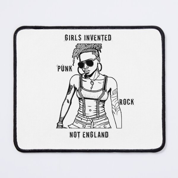 Item preview, Girls Invented Punk Rock Not England Lovers, Feminist Music Art designed and sold by CREATIVEHAILART.