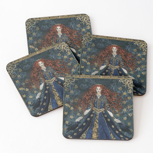 Item preview, Morrigan Macha with Ravens (Variation) designed and sold by OccultDreams.