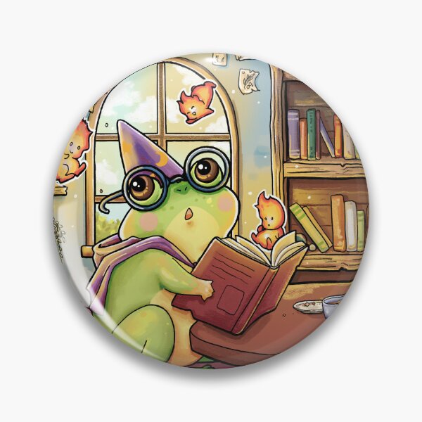Item preview, Froggy Wizard Library designed and sold by KrishyArt.