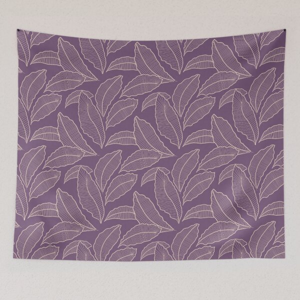 Aperçu de l'œuvre Modèle de feuille linéaire violette créée et vendue par Karin Schön.