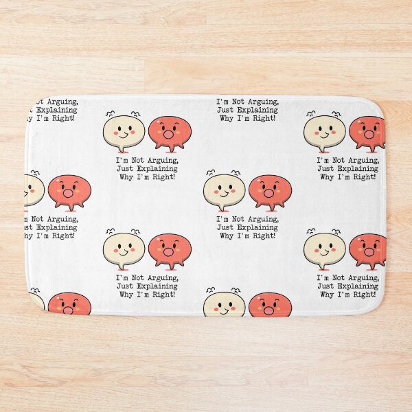 Item preview, Cute Argument Illustration: Explaining Why I'm Right Typography Design designed and sold by HahaHandlesHub.