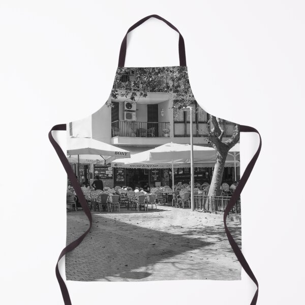 Item preview, Bony's In Puerto Pollensa Square Black And White designed and sold by GG WALL ART.
