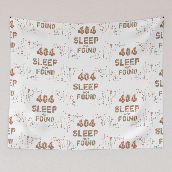 Item preview, 404 Sleep Not Found: Digital Pixel Typography Design designed and sold by HahaHandlesHub.