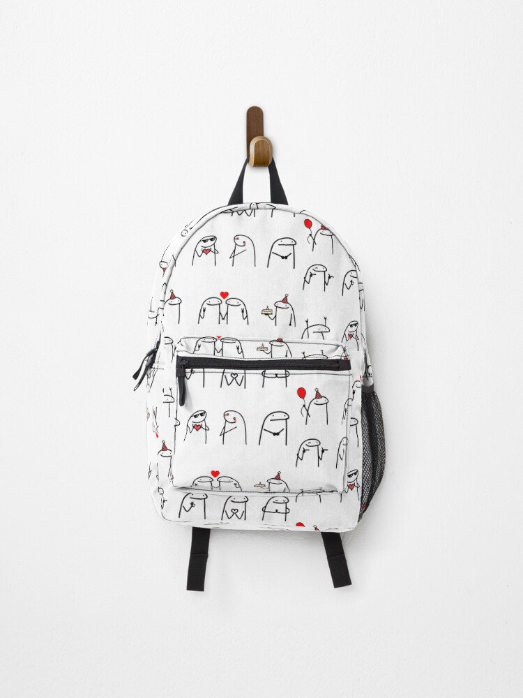 Thumbnail 1 of 3, Backpack, Flork meme pack designed and sold by EternalEc.