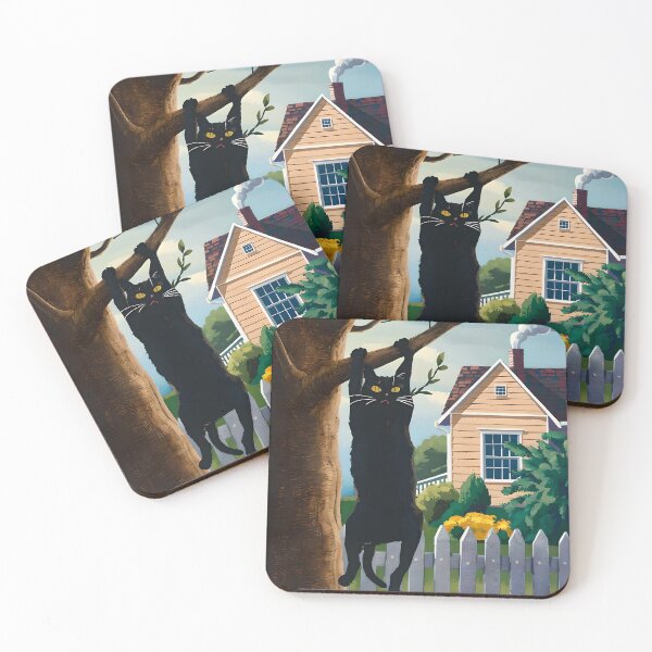 Item preview, Cat hanging on the branch designed and sold by Tajdi.