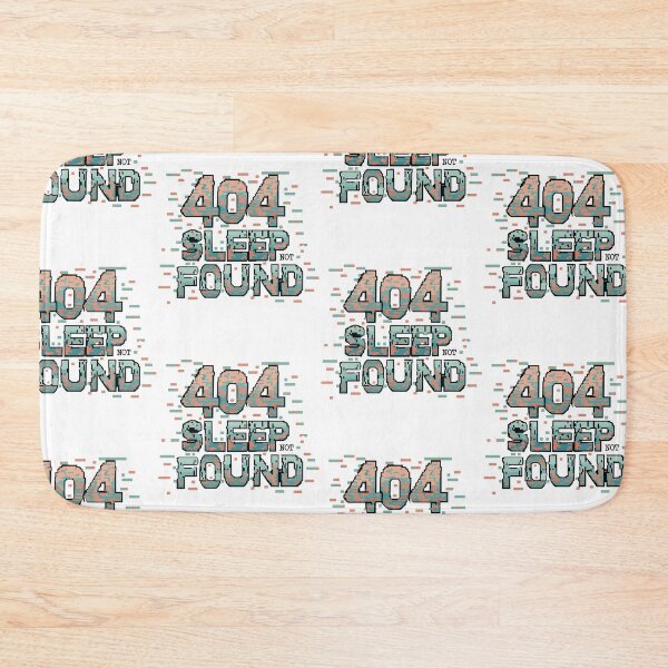 Item preview, 404 Sleep Not Found: Pixelated Typography Error Design designed and sold by HahaHandlesHub.