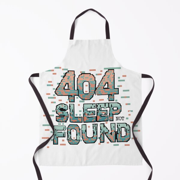 Item preview, 404 Sleep Not Found: Pixelated Typography Error Design designed and sold by HahaHandlesHub.