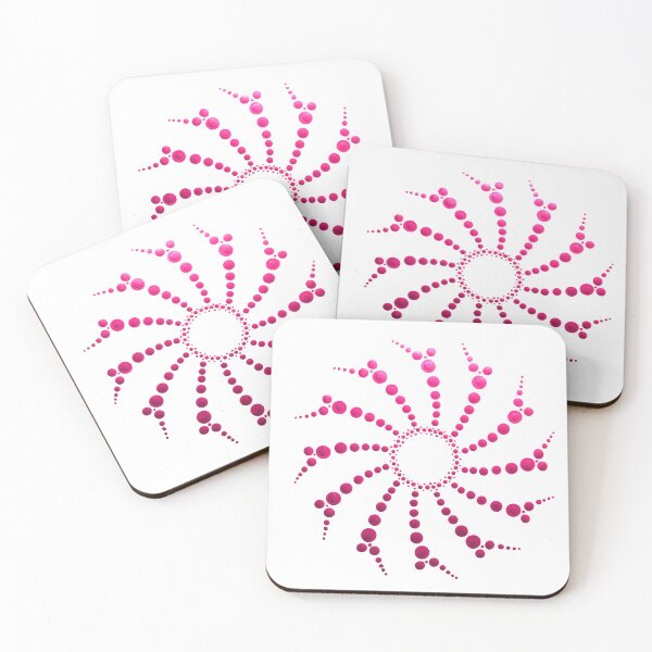 Item preview, Pink Dot Mandala Sunburst designed and sold by Cardiff Creative.