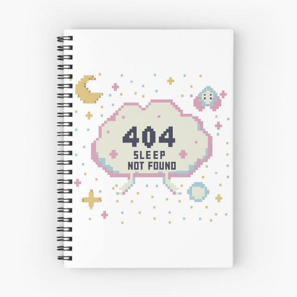 Item preview, Sleepy Chibi Computer: 404 Sleep Not Found Cute Typography Design designed and sold by HahaHandlesHub.