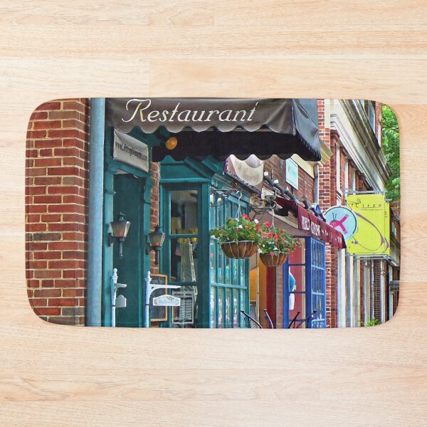 Item preview, Alexandria VA - Restaurant With Brown Awning designed and sold by Susan Savad.