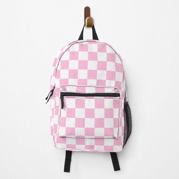 Item preview, Small Checkered - White and Cotton Candy Pink designed and sold by JustPatterns2.