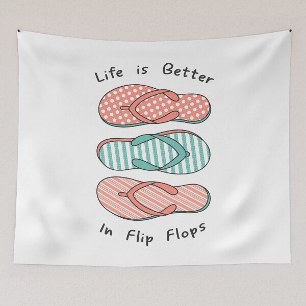 Item preview, Life is Better in Flip Flops designed and sold by AntiqueImages.