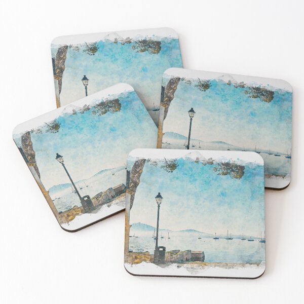 Item preview, Pine Walk Puerto Pollensa Mallorca Watercolour Effect designed and sold by GG WALL ART.