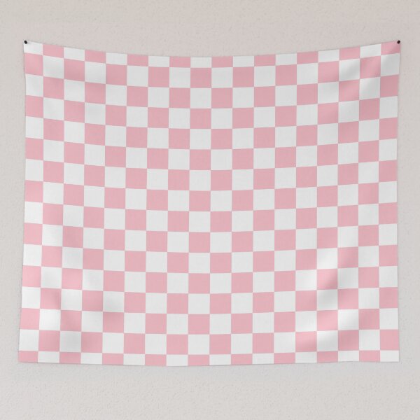 Item preview, Small Checkered - White and Pink designed and sold by JustPatterns2.