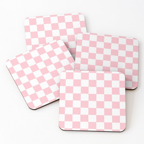 Item preview, Checkered - White and Pink designed and sold by JustPatterns2.