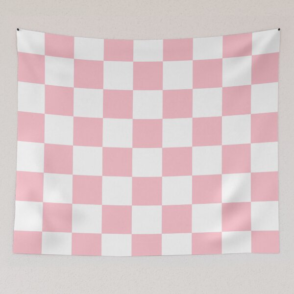 Item preview, Checkered - White and Pink designed and sold by JustPatterns2.