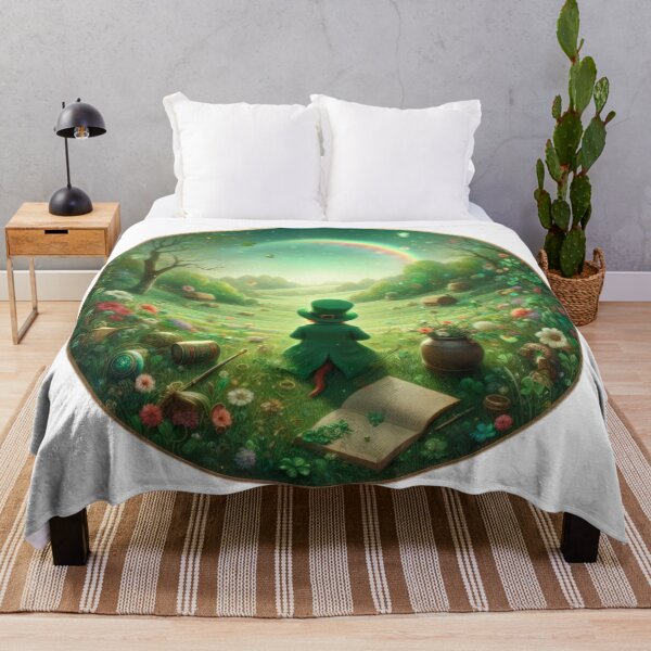 Artikelvorschau, Landschaft Happy St. Patricks Tag Kobold im Rücken entworfen und verkauft von Expressions-Sel.